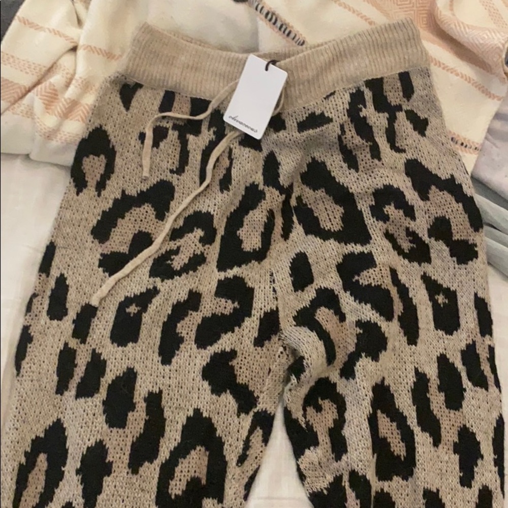 NEW Leopard Knit Pants